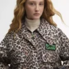 Barbour x GANNI Leopard Print Waterproof Parka Jacket Barbour x GANNI Leopard Print Waterproof Parka Jacket