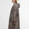 Barbour x GANNI Leopard Print Waterproof Parka Jacket Barbour x GANNI Leopard Print Waterproof Parka Jacket