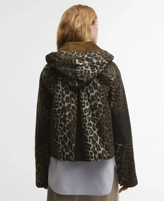Barbour x GANNI Leopard Print Waxed Anorak Barbour x GANNI Leopard Print Waxed Anorak