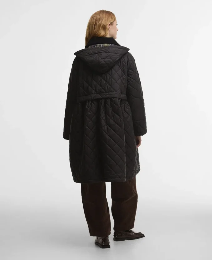 Barbour x GANNI Peplum Longline Quilted Jacket Barbour x GANNI Peplum Longline Quilted Jacket