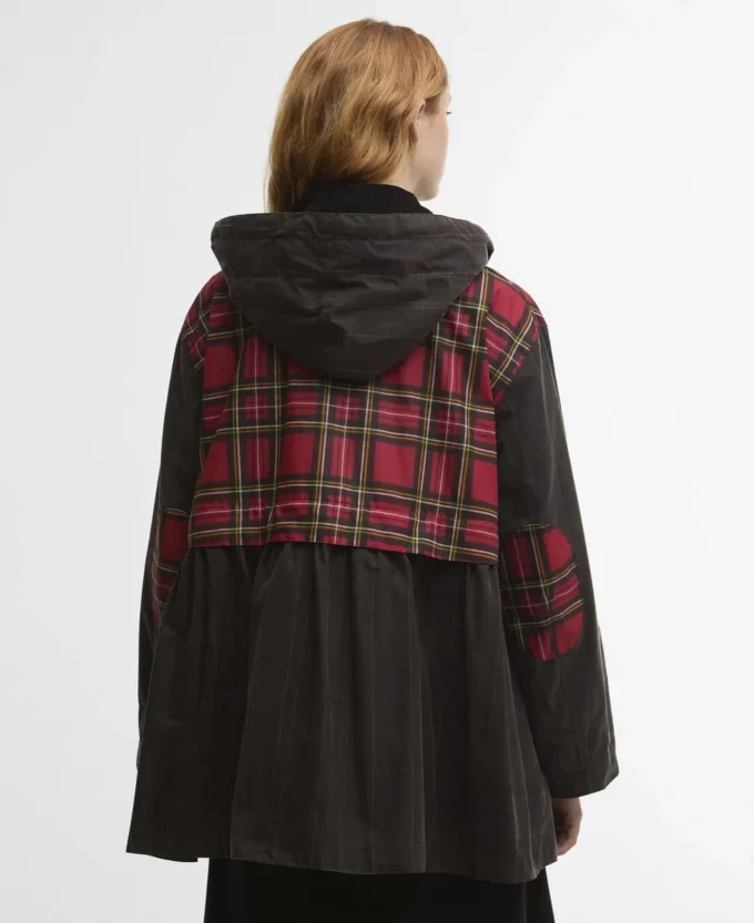 Barbour x GANNI Tartan Peplum Waxed Jacket Barbour x GANNI Tartan Peplum Waxed Jacket