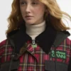Barbour x GANNI Tartan Peplum Waxed Jacket Barbour x GANNI Tartan Peplum Waxed Jacket
