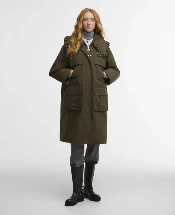 Barbour x GANNI Waterproof Parka Jacket Barbour x GANNI Waterproof Parka Jacket
