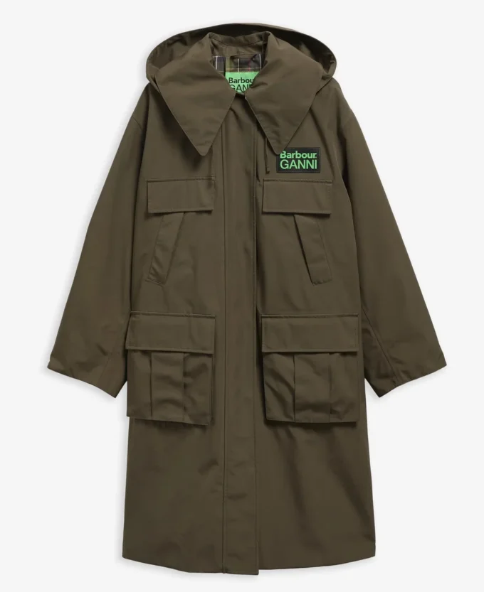 Barbour x GANNI Waterproof Parka Jacket Barbour x GANNI Waterproof Parka Jacket