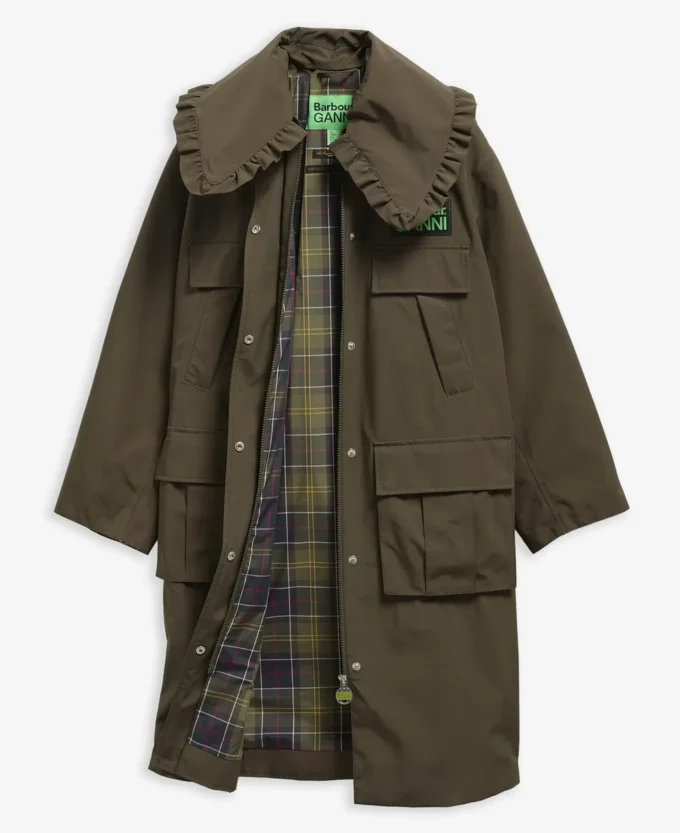 Barbour x GANNI Waterproof Parka Jacket Barbour x GANNI Waterproof Parka Jacket