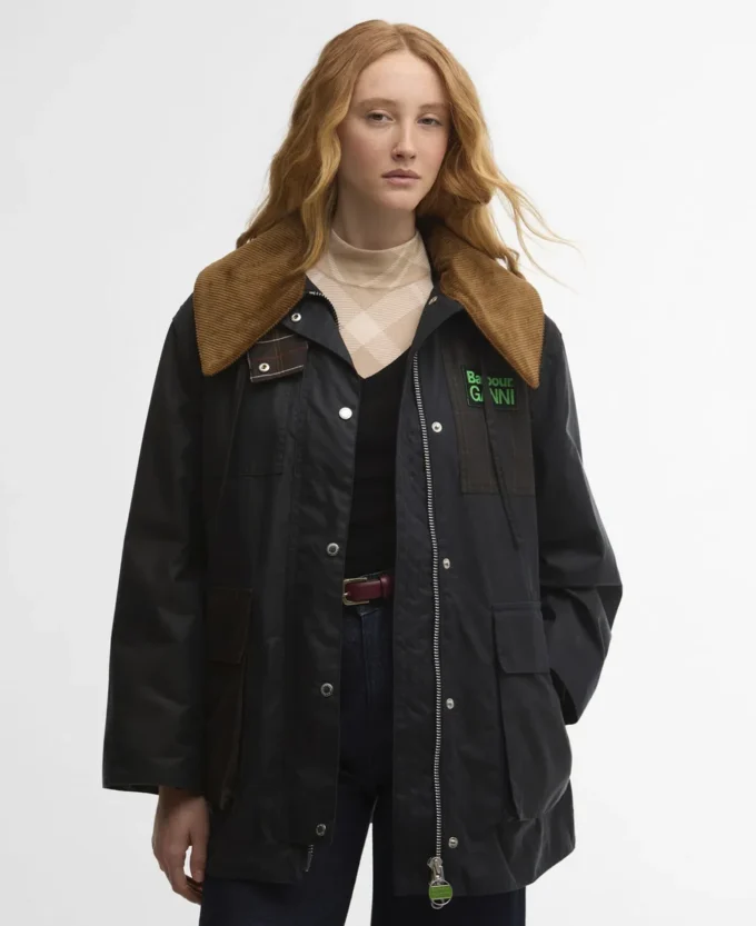 Barbour x GANNI Waxed Duffle Coat Barbour x GANNI Waxed Duffle Coat