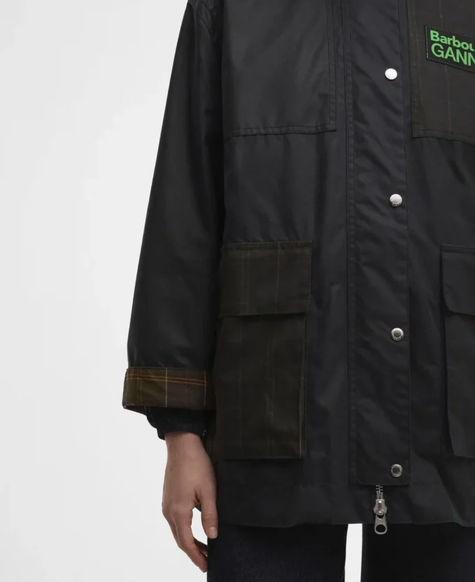 Barbour x GANNI Waxed Duffle Coat Barbour x GANNI Waxed Duffle Coat