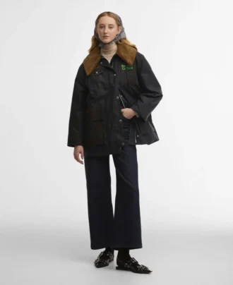 Barbour x GANNI Waxed Duffle Coat