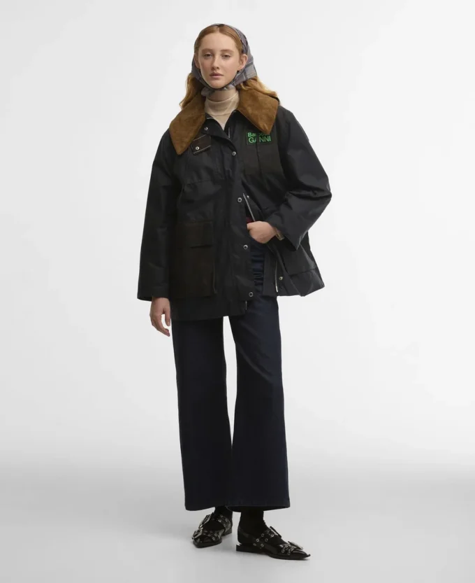 Barbour x GANNI Waxed Duffle Coat Barbour x GANNI Waxed Duffle Coat