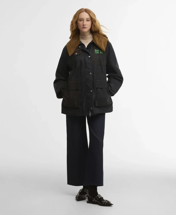 Barbour x GANNI Waxed Duffle Coat Barbour x GANNI Waxed Duffle Coat