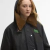 Barbour x GANNI Waxed Duffle Coat Barbour x GANNI Waxed Duffle Coat