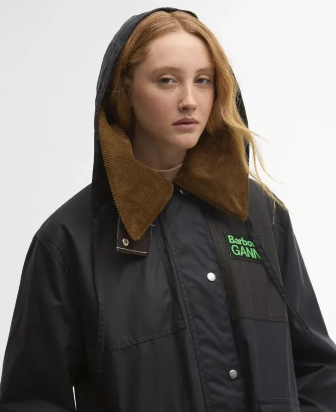 Barbour x GANNI Waxed Duffle Coat Barbour x GANNI Waxed Duffle Coat