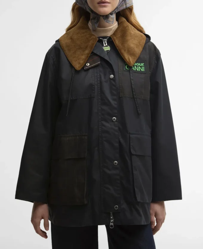 Barbour x GANNI Waxed Duffle Coat Barbour x GANNI Waxed Duffle Coat