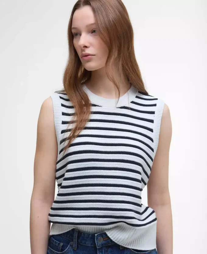Emberly Striped Sweater Vest