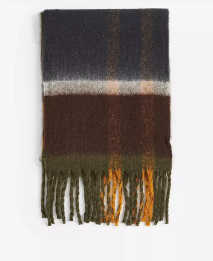 Isla Tartan Boucle Scarf Isla Tartan Boucle Scarf