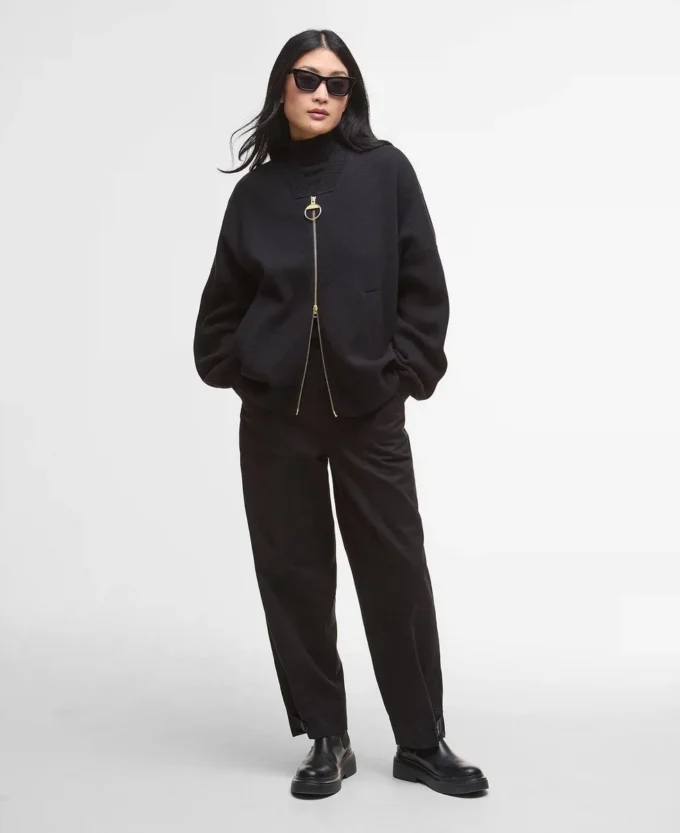 Milda Knitted Bomber Jacket