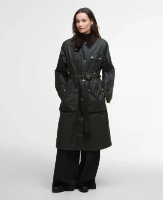 Milda Waxed Trench Coat