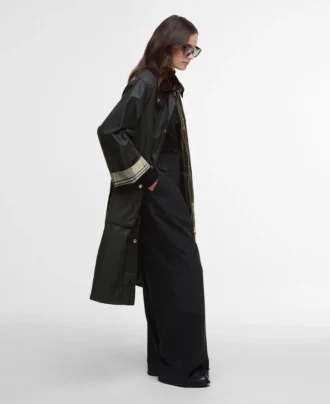 Milda Waxed Trench Coat