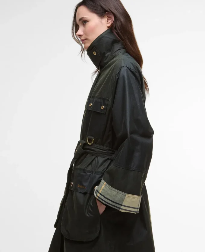 Milda Waxed Trench Coat