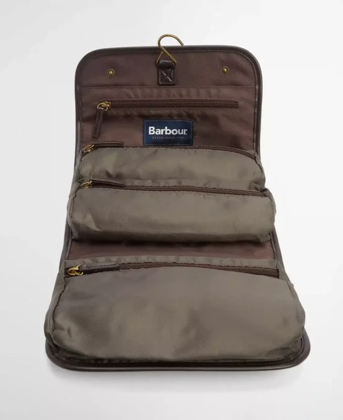 Waxed Hanging Washbag