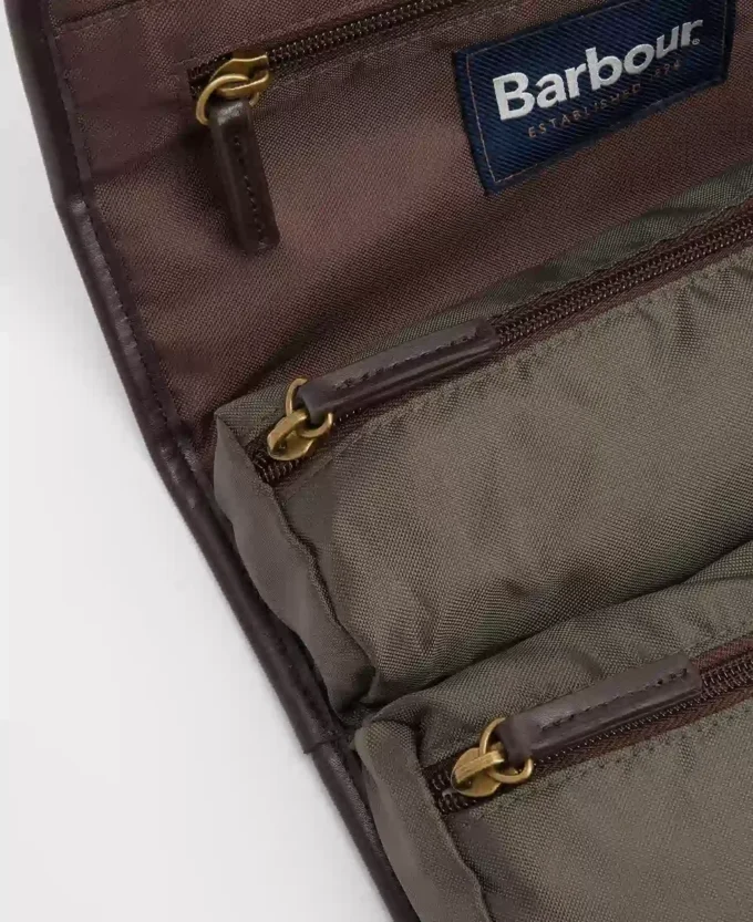 Waxed Hanging Washbag